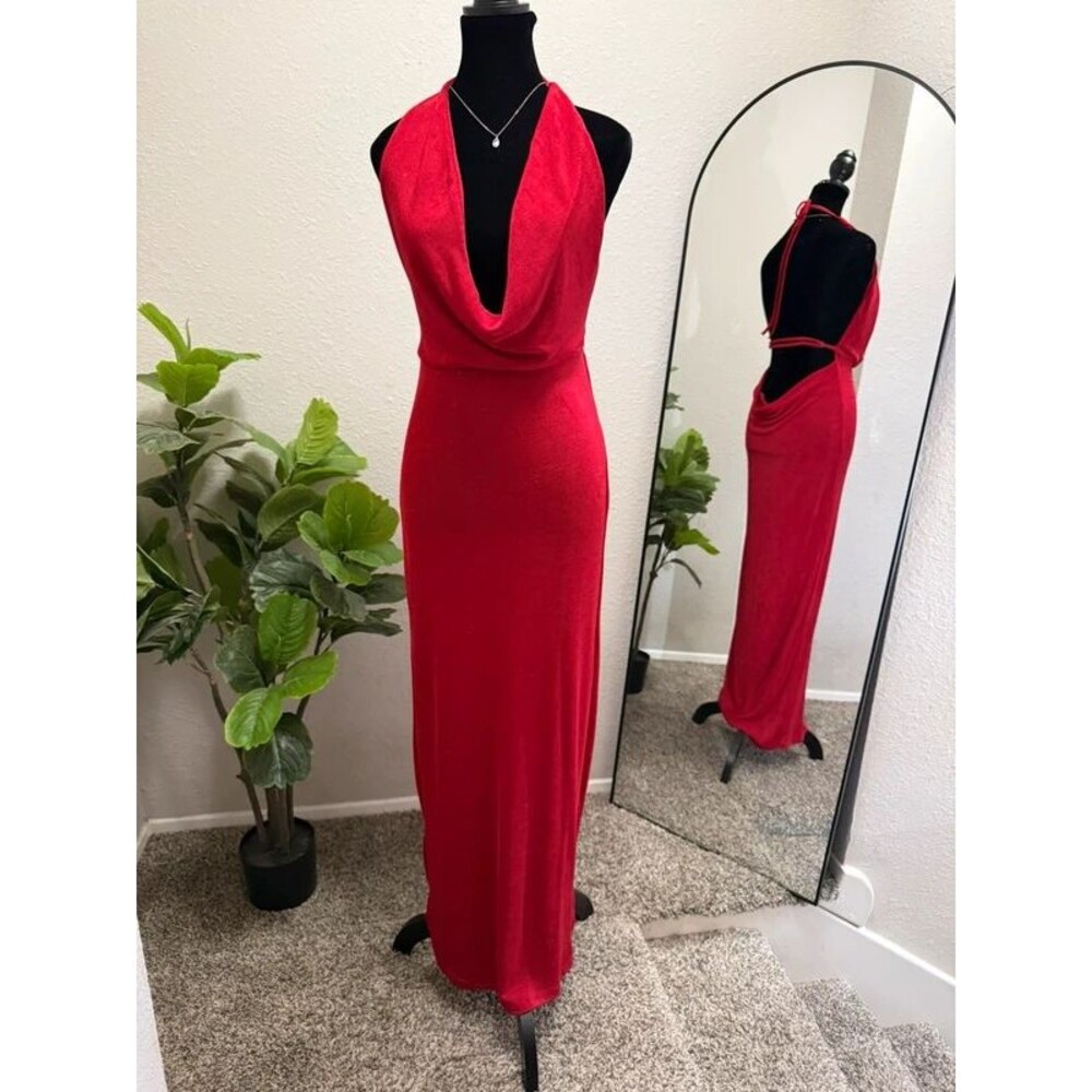 SHEIN - red maxi dress - medium